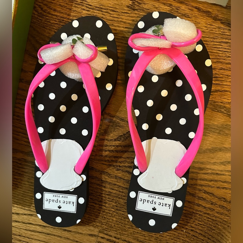 Kate Spade Nova Lipstick Pink Flip Flops